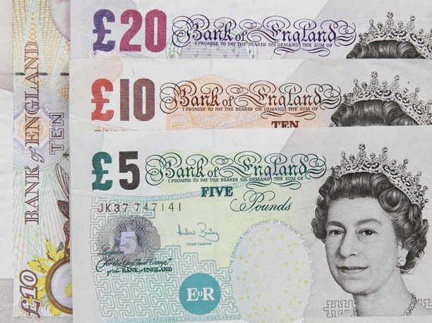 Billetes libras esterlinas Reino Unido